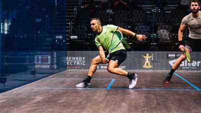 يوسف سليمان يتأهل لربع نهائي بطولة هيوستن المفتوحة للإسكواش