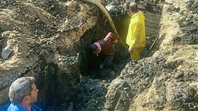 صيانة أعطال خطوط مياه الشرب والصرف بسمسطا   