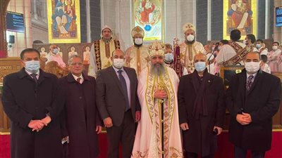 بالصور| الجالية المصرية بفرنسا تحتفل بعيد الميلاد المجيد