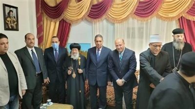 محافظ شمال سيناء والقيادات التنفيذية والإسلامية يهنئون المسيحيين بعيد الميلاد