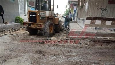 تمهيد طرق كفر الشيخ استعدادًا لعملية الرصف