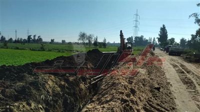 تنفيذ مشروع الصرف الصحي 