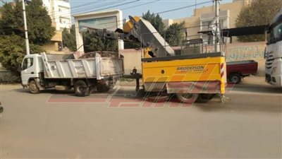 رفع كفاءة خطوط الصرف الصحي والنظافة بكفر الشيخ