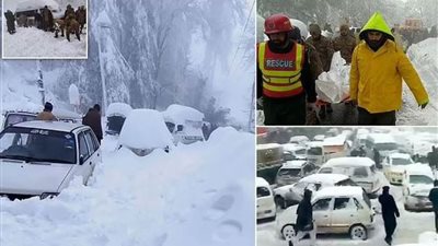 الثلوج تحاصر 125 ألف سيارة وتقتل 10 رجال و10 أطفال وامرأتين (فيديو)