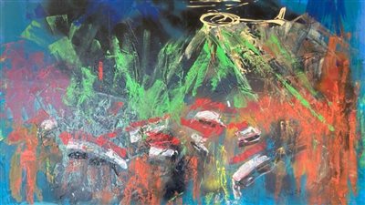 لوحات زيتية تجسد رحلة الفنان أشرف نصيف بقاعة صلاح طاهر بدار الأوبرا