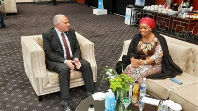 وزيرة البيئة بالكونغو تعرب عن سعادتها بالمشاركة فى منتدى شباب العالم