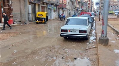 سقوط أمطار غزيرة بمدن ومراكز محافظة البحيرة