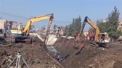 متابعة مستمرة للمشروع القومي لتبطين الترع بكفر الشيخ