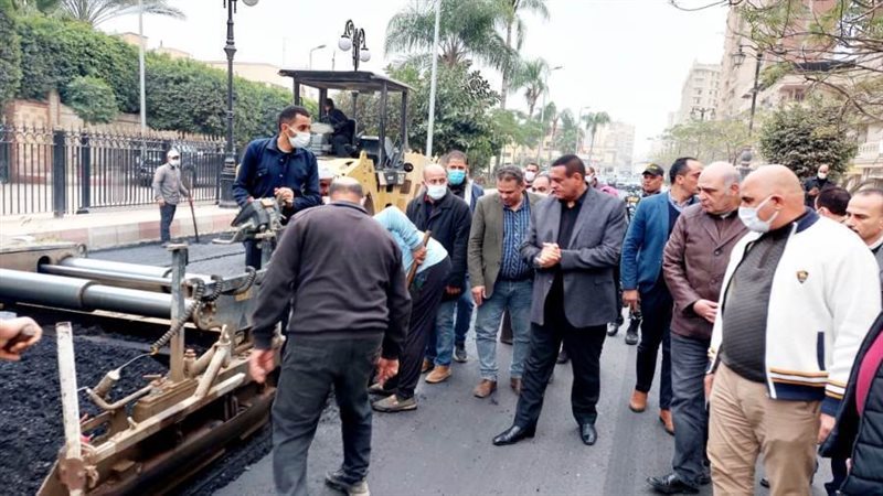 محافظ البحيرة يتفقدأعمال