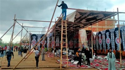 ”عزبة التفتيش“ تقيم اليوم عزاء موحدا لضحايا حادث معدية المناشي.. (صور)