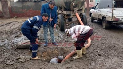 رفع كفاءة خطوط خفض المنسوب بكفر الشيخ