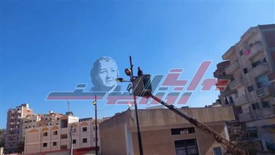 رفع كفاءة وصيانة الإنارة العامة بدسوق في كفر الشيخ