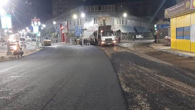 رصف شوارع حى غرب