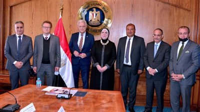 وزيرة التجارة والصناعة تلتقى رئيس غرفة التجارة والصناعة العربية الألمانية