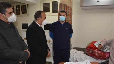 نائب محافظ المنيا يتفقد الخدمة الطبية وأقسام العزل بمستشفى الحميات والصدر