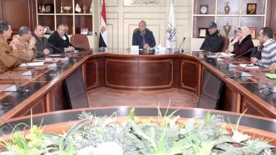 اجتماع بمحافظة بني سويف لمتابعة منظومة العمل بــ