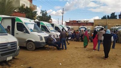٢٦٠٠ مواطن يتلقون خدمة طبية مجانية بعزبة ام مشاق بالقصاصين
