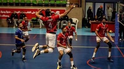 رجال طائرة الأهلي يواجه جزيرة الورد في كأس مصر