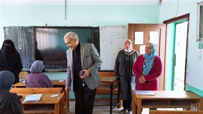 عجلان يتفقد عددا من المدارس الثانوية والإعدادية لمتابعة امتحانات الفصل الدراسي الأول 