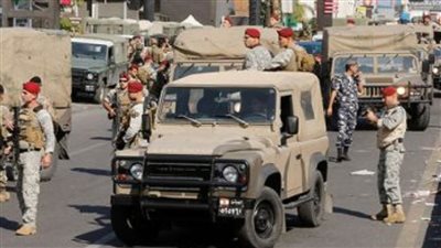الجيش اللبناني: القبض على 321 شخصا وضبط 171 سلاحا خلال ديسمبر 2021