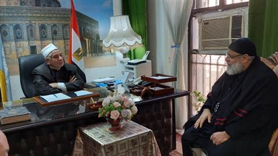 وكيل أوقاف الإسكندرية يستقبل راعي الكنيسة الإنجيلية بالعصافرة