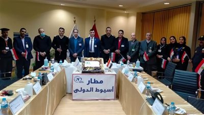 مطار أسيوط الدولي يحتفل بعيد الشرطة الـ70 بحضور قيادات المطار 