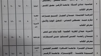 محافظ القاهرة يعلن مسارات أتوبيسات معرض الكتاب