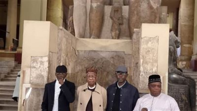 وزير الثقافة والإعلام والسياحة النيجيرى يزور المتحف المصرى