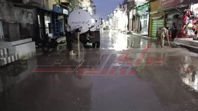 انطلاق معدات بيلا لشفط مياه الأمطار بكفر الشيخ