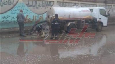 سكرتير عام مساعد كفر الشيخ تتابع رفع مخلفات الأمطار