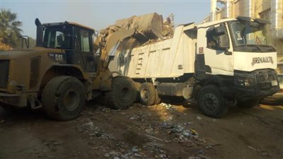 100 طن قمامة بمنطقة بمصر القديمة