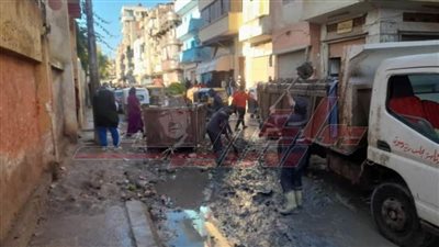 حملات نظافة مكبرة بشوارع مدينة دسوق في كفر الشيخ
