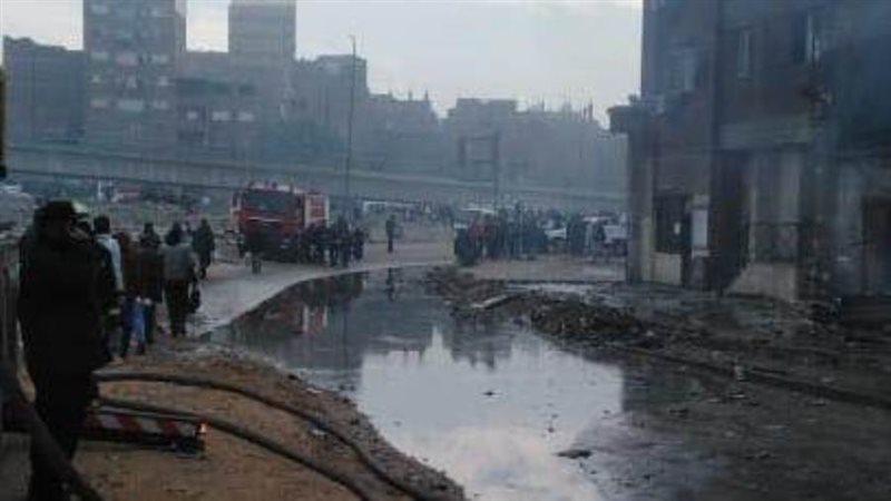 جانب من الحريق