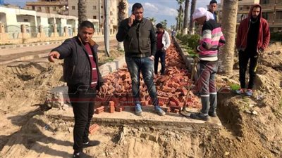 بدء تطوير وتجميل مدينة مصيف بلطيم بكفر الشيخ