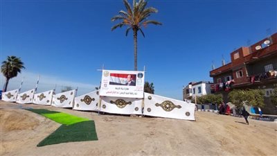 محافظ البحيرة ومساعد رئيس الأركان يتفقدان أعمال حياة كريمة بقرية حوش عيسى