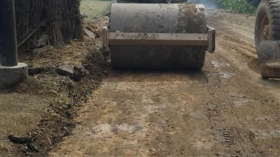 رصف طريق سندرينا بمركز المحمودية بتكلفة ٣ ملايين جنيه