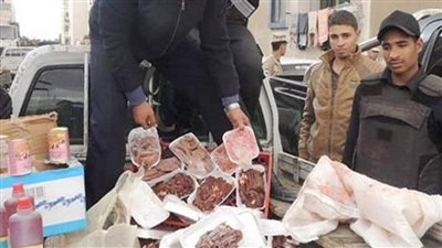 ضبط 3 أطنان مواد غذائية منتهية الصلاحية بالإسكندرية