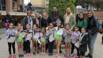 أطفال ميوزيك أكاديمي يتألقون في بطولة كأس مصر للجمباز الفني بـ19 ذهبية