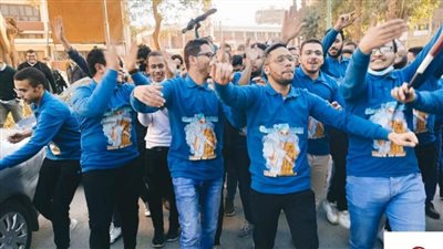 طب بشري سوهاج تحتفل بانتهاء امتحانات الفرقة السادسة