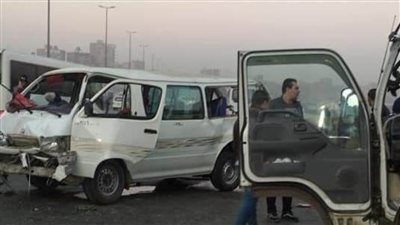 إصابة 6 أشخاص في حادث تصادم بمنطقة بهتيم بشبرا الخيمة