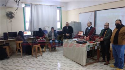 وكيل تعليم كفر الشيخ يتفقد كنترول الشهادة الإعدادية