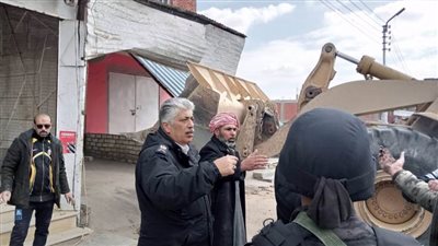 حملة مكبرة لإزالة الإشغالات  والمخالفات بنطاق مدينة فايد بالإسماعيلية