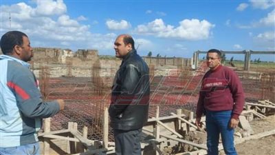 ساطور يتفقد أعمال إنشاء مدرستين جديدتين بكفر الشيخ 