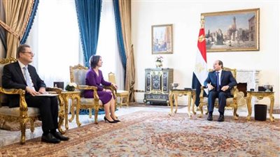 الرئيس السيسي يستقبل وزيرة خارجية ألمانيا
