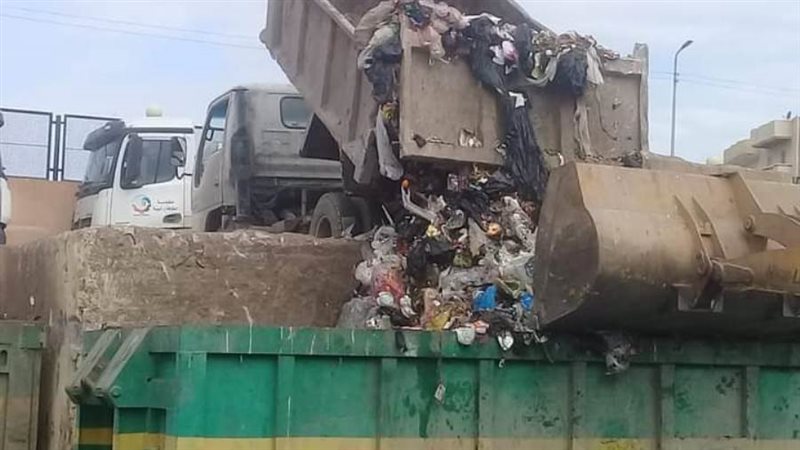 نقل ٣٥٠٠ طن قمامة