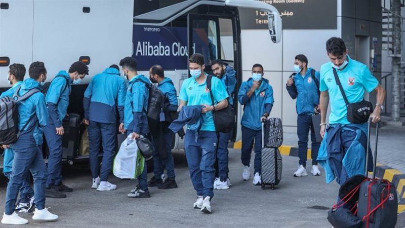 بهثة الأهلي يتوجهون