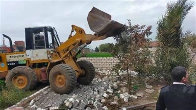 إزالة 135 حالة تعدِ بالبناء المخالف على الأراضي الزراعية بالشرقية