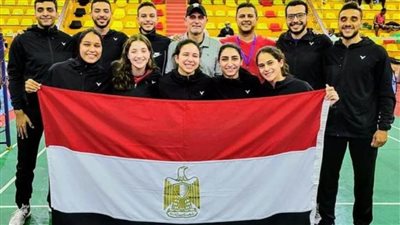 فراعنة الريشة الطائرة يتاهلون لنهائي منافسات الفرق بالبطولة الإفريقية 