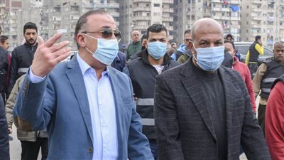 محافظ الإسكندرية في جولة مفاجئة على محور المحمودية أسفل كوبري العوايد 