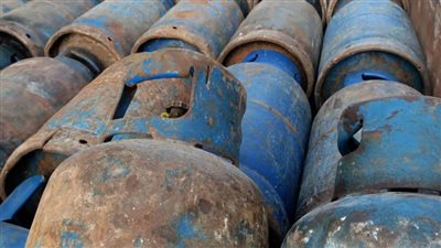 ضبط مستودع غاز لبيعه ٢٧٣ أسطوانة في السوق السوداء بالبحيرة